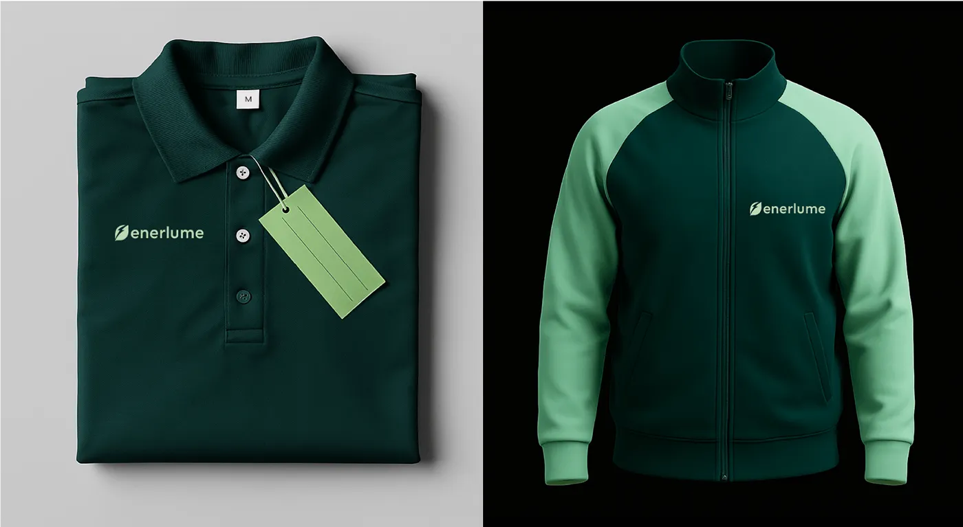 Enerlume — Logo and applications