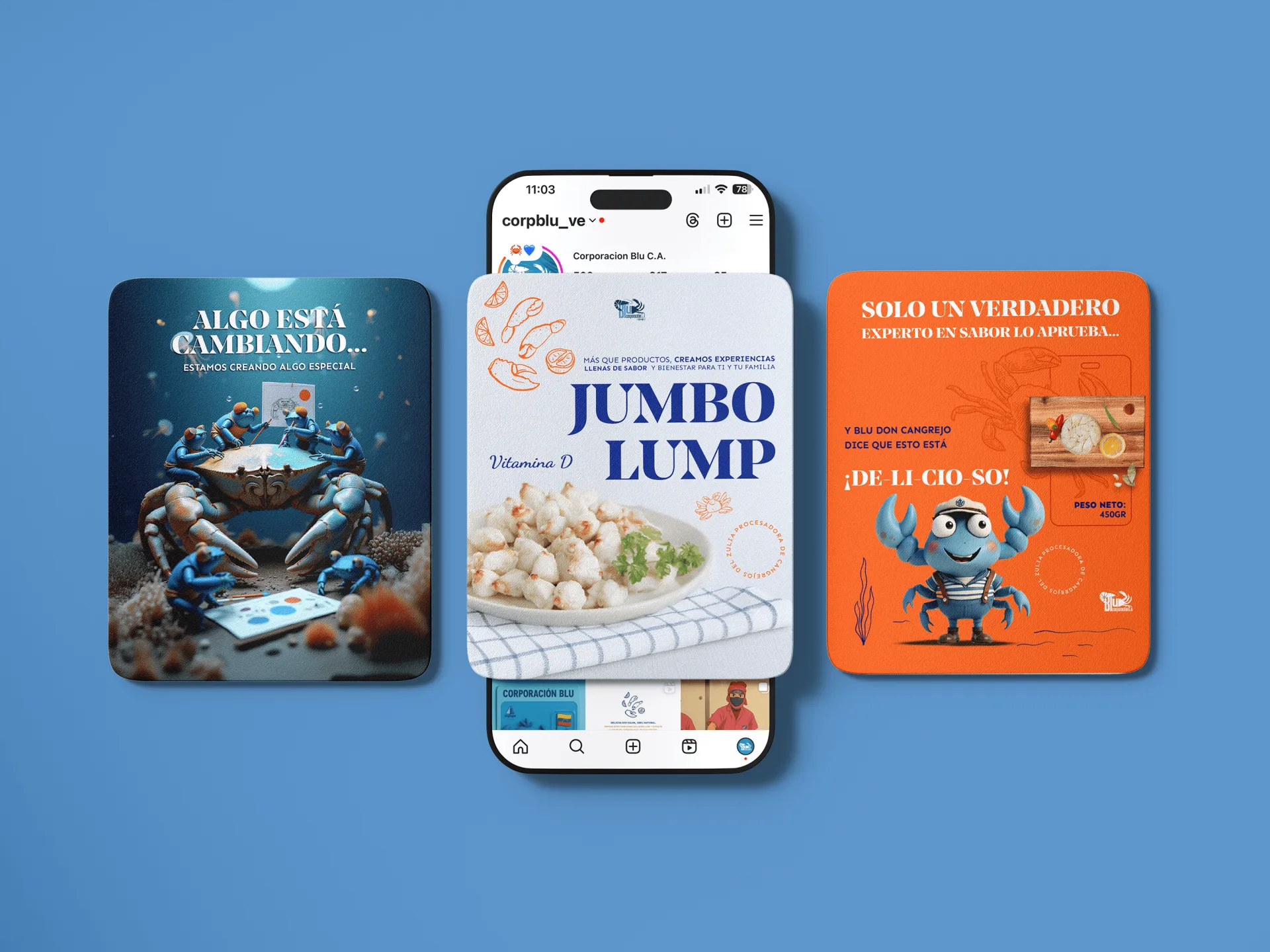 Blu C.A — Brand materials